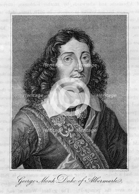George Monck, Duke of Albemarle, 17th century English soldier.  Creator: Unknown.