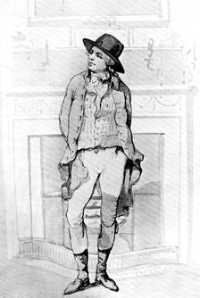 George Morland 1786.Artist: Thomas Rowlandson