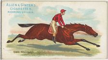 George Oyster, from The World's Racers series (N32) for Allen & Ginter Cigarettes, 1888. Creator: Allen & Ginter