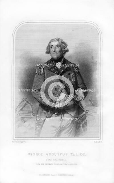 George Augustus Eliott, 1st Baron Heathfield, Scottish soldier and Governor of Gibraltar, (1870).Artist: Charles Holl