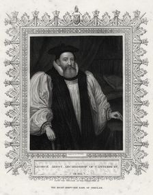 George Abbot, Archbishop of Canterbury 19th century. Artist: WT Mote