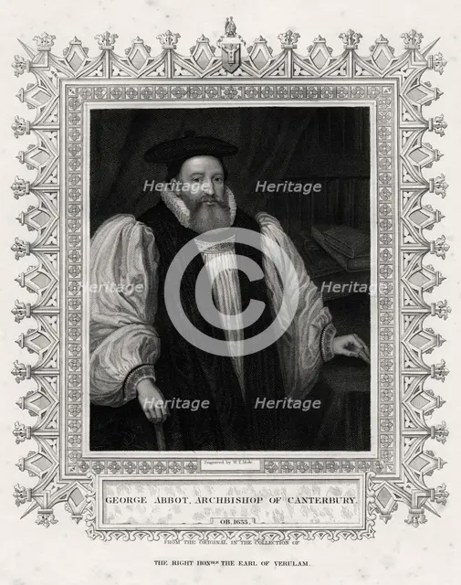 'George Abbot, Archbishop of Canterbury', 19th century. Artist: WT Mote
