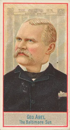 George Abel, The Baltimore Sun, from the American Editors series (N1) for Allen & Ginter C..., 1887. Creator: Allen & Ginter