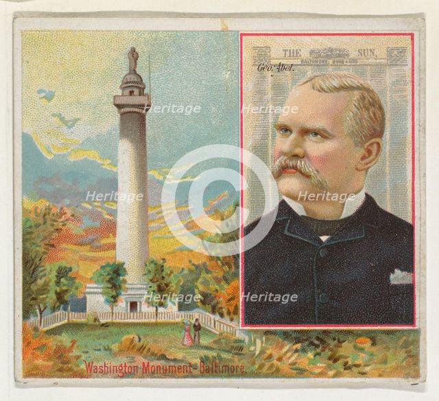 George Abel, The Baltimore Sun, from the American Editors series (N35) for Allen & Ginter ..., 1887. Creator: Allen & Ginter.