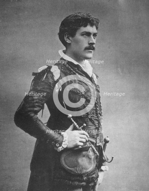 George Alexander, British actor and theatre manager, as 'Faust', 1887. Artist: Ernest Barraud