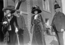 George Alta Bonlonager of Chile - Right, At Fort Myer Horse Show with Daughter, 1911. Creator: Harris & Ewing