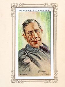 George Arliss Collectables Picture of movie stars that came with the Players cigarette packet, 1934. Creator: Unknown
