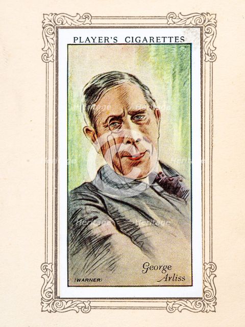 George Arliss Collectables Picture of movie stars that came with the Players cigarette packet, 1934. Creator: Unknown.