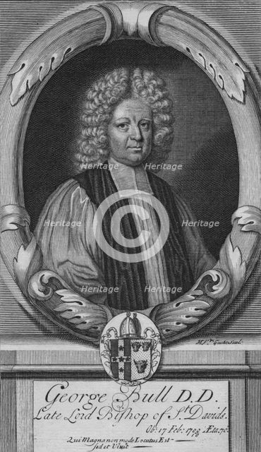 'George Bull D.D, Late Lord Bishop of St. Davids', c18th century. Artist: Unknown.