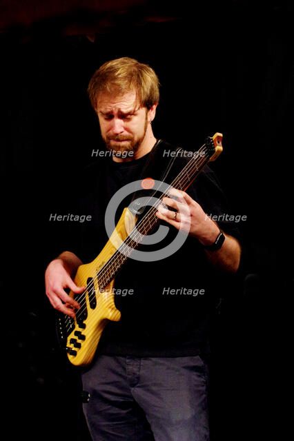 George Baldwin, Ray Russell Quintet, Verdict Jazz Club, Brighton, East Sussex, 18 March 2023. Creator: Brian O'Connor.