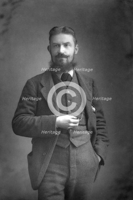 George Bernard Shaw (1856-1950) Irish dramatist, critic and Fabian, 1890-1894. Artist: Unknown