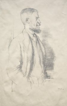 George Bernard Shaw, 1897. Creator: William Rothenstein (British, 1872-1945)