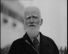 George Bernard Shaw Talking to the Camera, 1930s. Creator: British Pathe Ltd