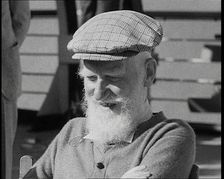 George Bernard Shaw Talking to the Camera, 1930s. Creator: British Pathe Ltd