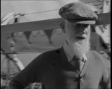 George Bernard Shaw Standing in Front of the Camera, 1930s. Creator: British Pathe Ltd