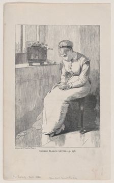 George Blake's Letter (The Galaxy, An Illustrated Magazine of Entertaining Reading..., January 1870. Creator: Unknown