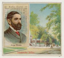 George Bleistein, Buffalo Courier, from the American Editors series (N35) for Allen & Gint..., 1887. Creator: Allen & Ginter