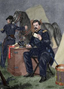 George Brinton McClellan, American army officer and politician, 19th century. Creator: Unknown