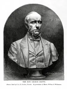 George Brown, Scottish-born Canadian journalist and politician, 19th century