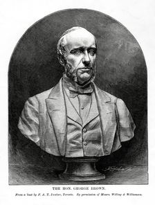 George Brown, Scottish-born Canadian journalist and politician, 19th century