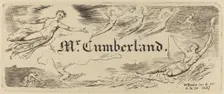 George Cumberland's Card, 1827. Creator: William Blake