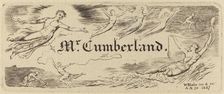 George Cumberland's Card, 1827. Creator: William Blake