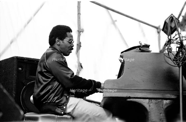 George Cables, Capital Jazz, Knebworth, Hertfordshire, July, 1981.   Artist: Brian O'Connor.