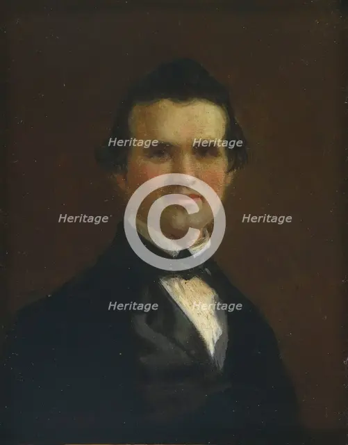 George Caleb Bingham Self-Portrait, c. 1849-1850. Creator: George Caleb Bingham.