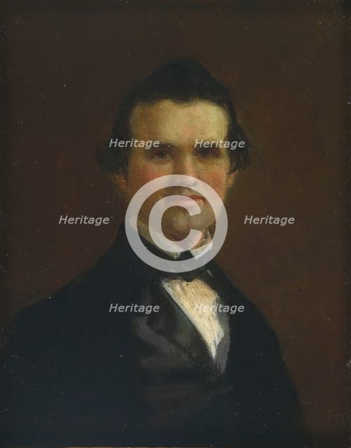 George Caleb Bingham Self-Portrait, c. 1849-1850. Creator: George Caleb Bingham.