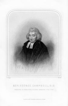 George Campbell, Scottish Enlightenment philosopher, (1870).Artist: W Holl