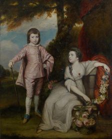 George Capel, Viscount Malden (1757-1839), and Lady Elizabeth Capel (1755-1834), 1768. Creator: Sir Joshua Reynolds