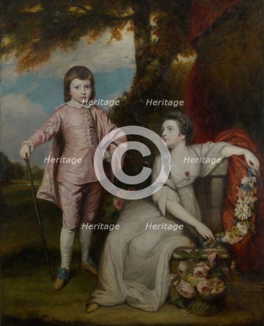 George Capel, Viscount Malden (1757-1839), and Lady Elizabeth Capel (1755-1834), 1768. Creator: Sir Joshua Reynolds.