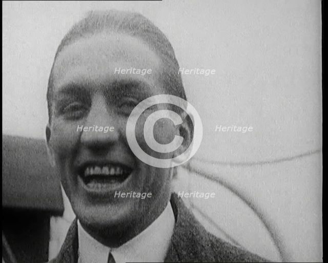 George Carpentier Smiling for the Camera, 1921. Creator: British Pathe Ltd.