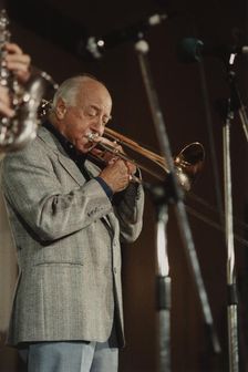 George Chisholm, Edinburgh Jazz Festival, 1986. Creator: Brian Foskett