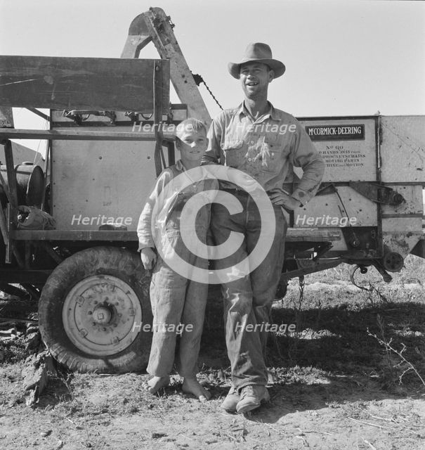 George Cleaver, new farmer, has five boys, Malheur County, Oregon, 1939. Creator: Dorothea Lange.