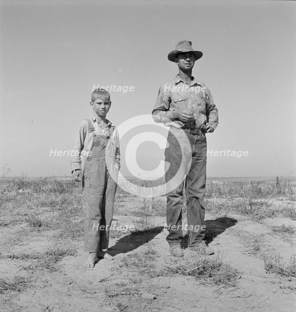 George Cleaver, new farmer, has five boys, Malheur County, Oregon, 1939. Creator: Dorothea Lange.