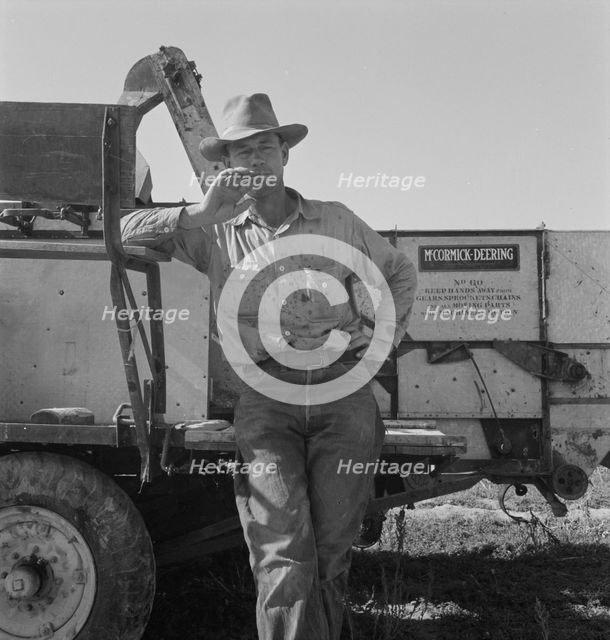 George Cleaver who is trying to develop 177 acres of raw land, Malheur County, Oregon, 1939. Creator: Dorothea Lange.