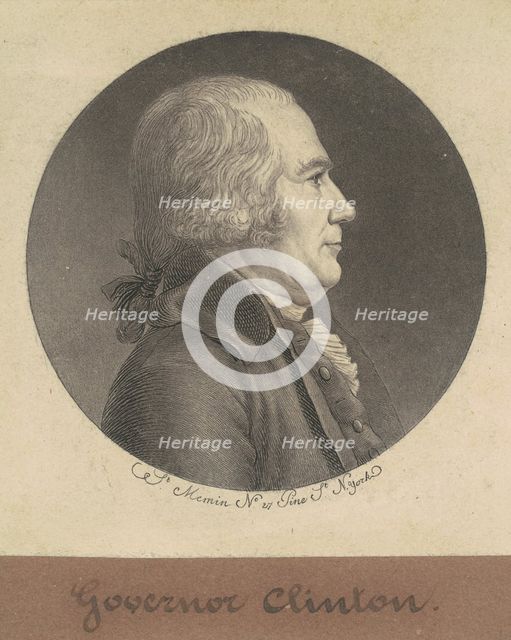 George Clinton, 1797. Creator: Charles Balthazar Julien Févret de Saint-Mémin.