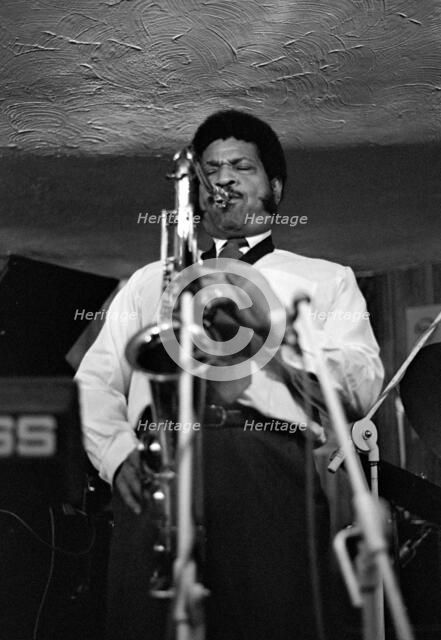 George Coleman, Bass Clef, Hoxton Square, London, 1986.   Artist: Brian O'Connor.