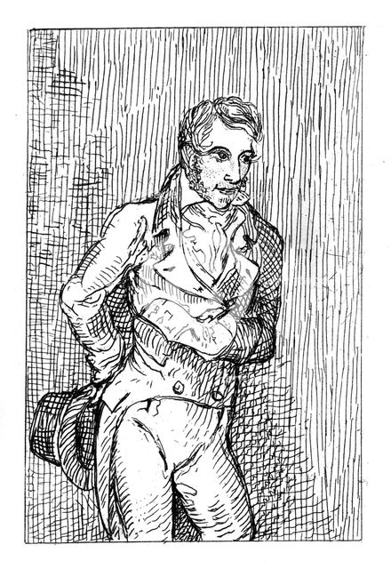 George Cruikshank (1792-1878), English caricaturist and book illustrator, 1811.Artist: George Cruikshank