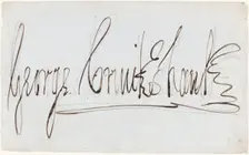 George Cruikshank (decorative signature). Creator: George Cruikshank