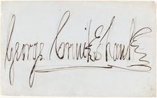 George Cruikshank (decorative signature). Creator: George Cruikshank