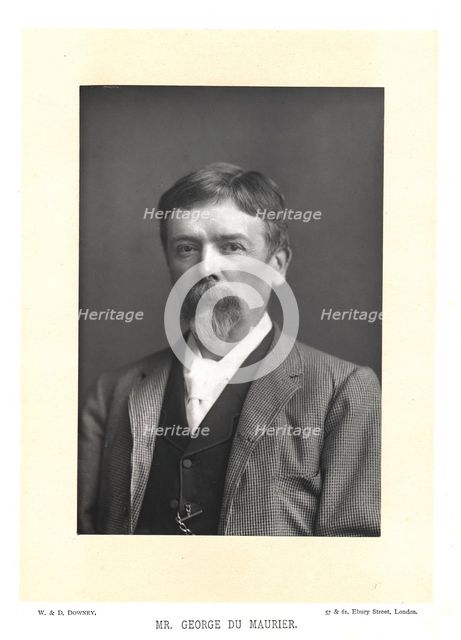 George Du Maurier, British writer and artist, c1895. Creator: W&D Downey.