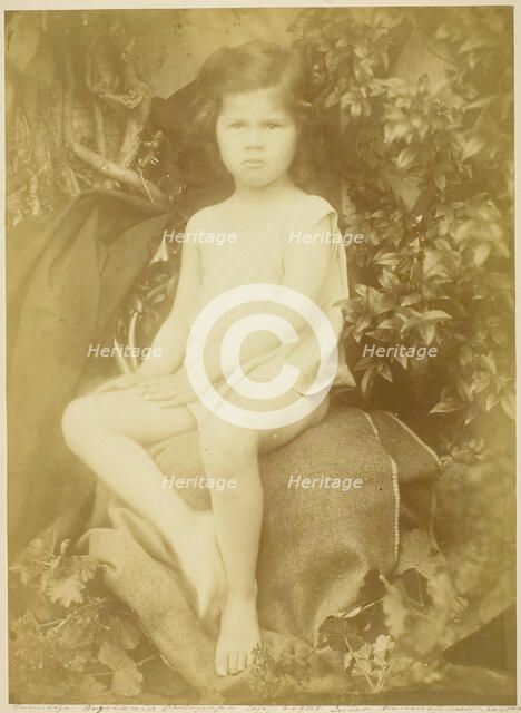 George Duckworth (Study for the Infant Saint John), 1872. Creator: Julia Margaret Cameron.