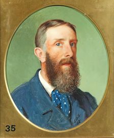George Dunlop Leslie, Self Portrait, 1882. Creator: George Dunlop Leslie