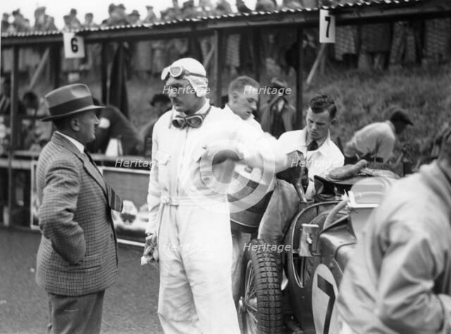 George Eyston at the Isle of Man TT, 1933. Artist: Unknown