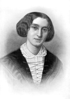 George Eliot, 19th century English novelist, (1902).Artist: Francois d'Albert Durade