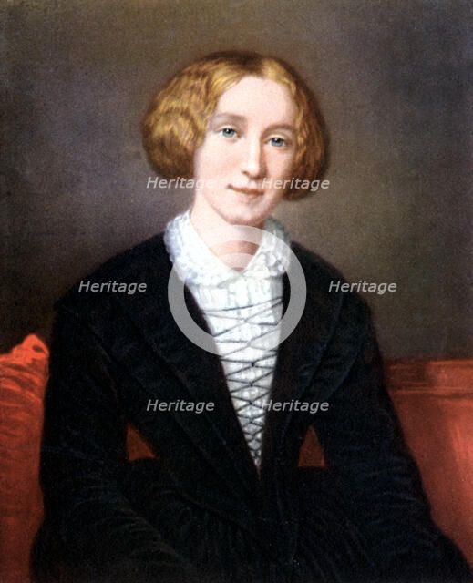 George Eliot as a young woman, c1840. Artist: Unknown