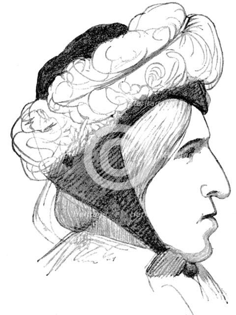 George Eliot, pen name of Mary Ann Evans (1819-1880), English novelist, poet and critic, 1877. Artist: Laura Theresa Epps Alma-Tadema