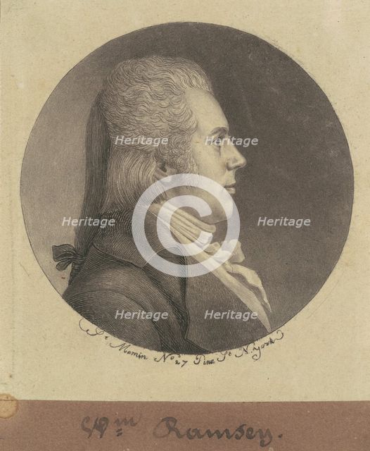 George Fitzwilliam, 1797. Creator: Charles Balthazar Julien Févret de Saint-Mémin.